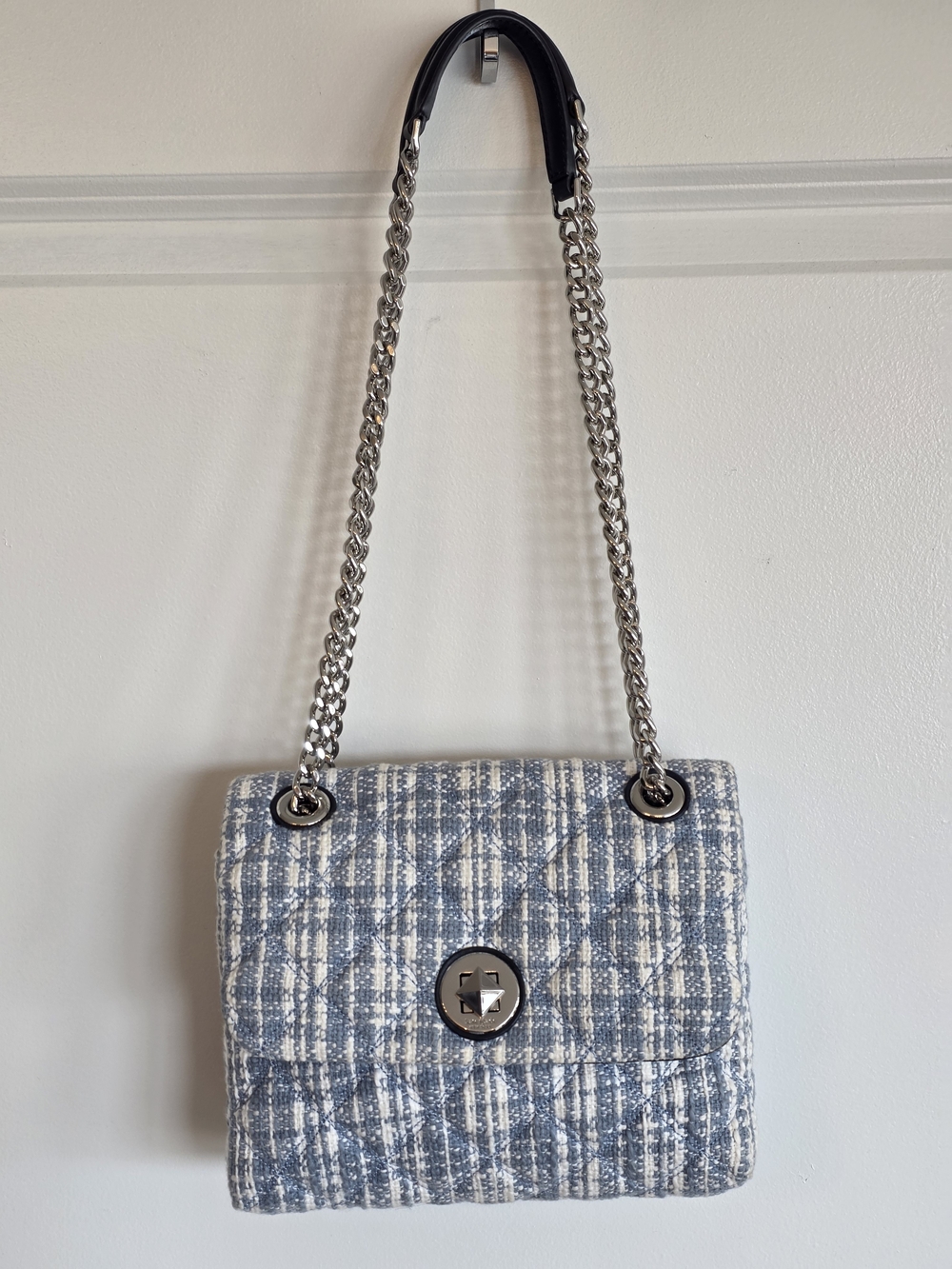 Kate Spade Natalia Denim Tweed Flap Bag - Picture 9 of 10